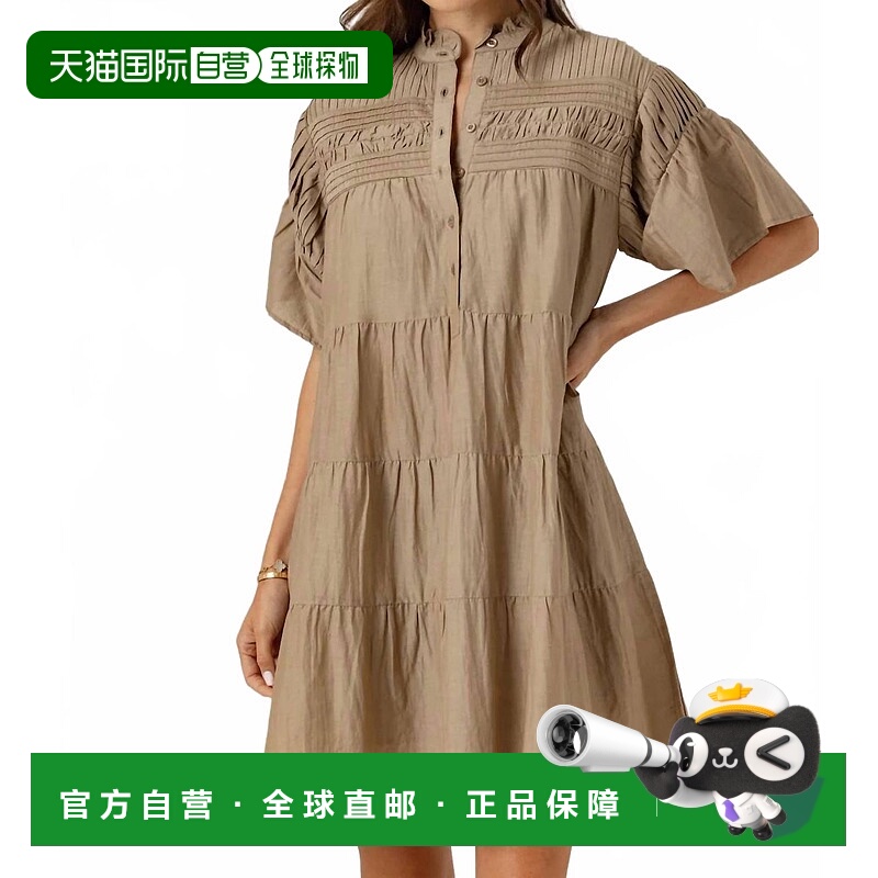 自营Armandine Mini Dress In Sundays Stone - sundays stone 美