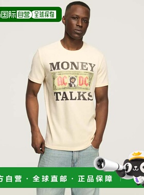 自营lucky brandLucky品牌男士Acdc Money tks Tee-中米色 美国奥
