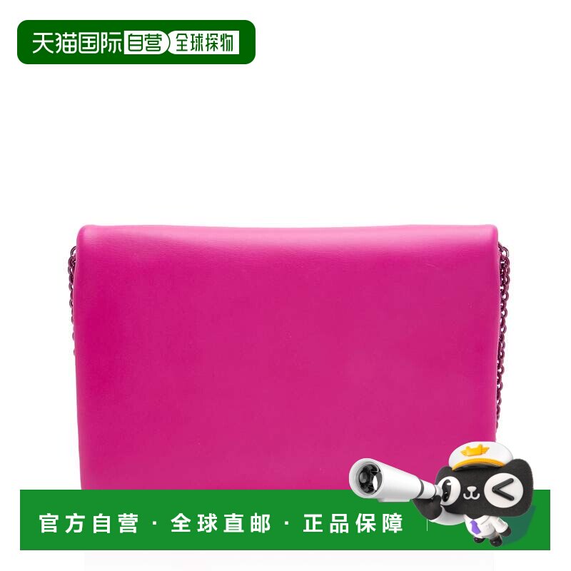 自营Valentino小羊皮单肩包-粉色信封包链条包 美国直发奥莱