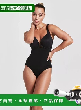 自营Assets By Spanx女式XL非凡效果高腰控制内裤JDM010-黑色 【