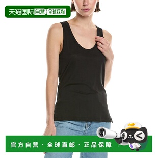 黑色 Easy低圆领背心 美国奥莱直发 Vince 自营
