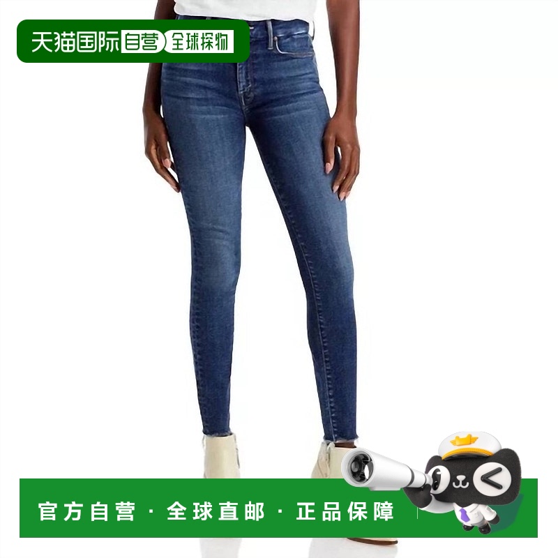 自营 mother女式Looker Fray牛仔裤在温泉-温泉 美国奥莱直发