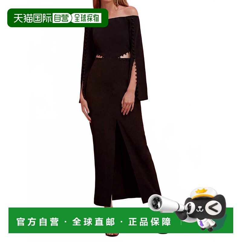 自营keepsakeMorning Rain Gown In Black - black 美国奥莱直发