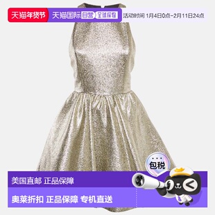 自营Alice + Olivia Metallic Brocade Sleeveless Mini Dress -
