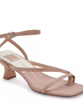 自营dolce vitaWomen's  Baylor Sandals Cafe Leather Square To