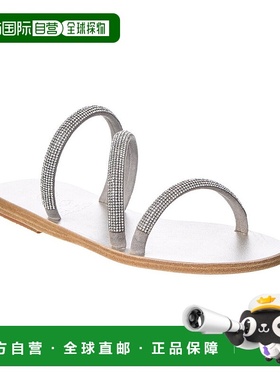 自营 Ancient Greek Sandals Polytimi Diamante 绒面革凉鞋 - 银