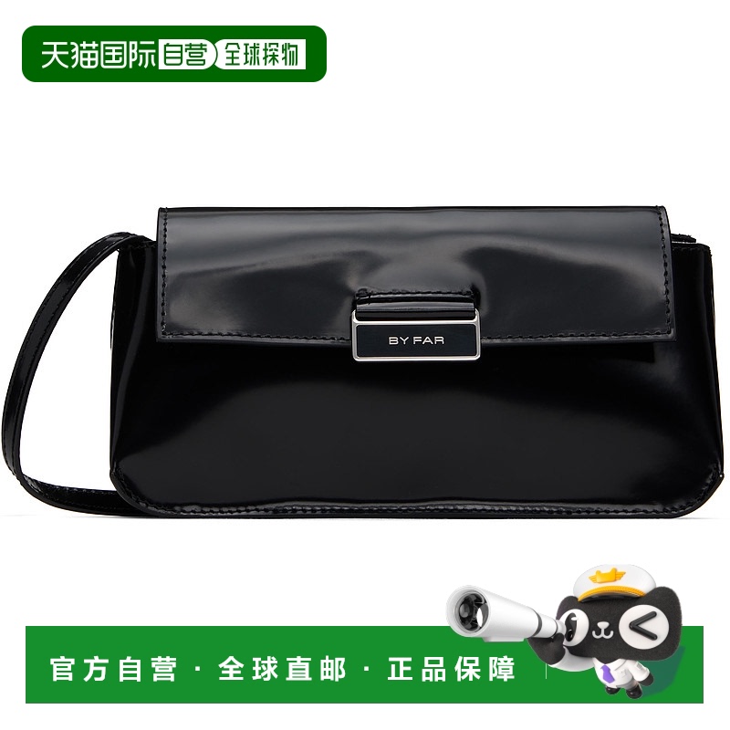 1h可退 香港直邮潮奢 BY FAR 女士 黑色 Tilda Semi Patent Leath