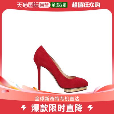 【美国直邮】charlotte olympia 女士 高跟鞋圆头皮鞋真皮麂皮