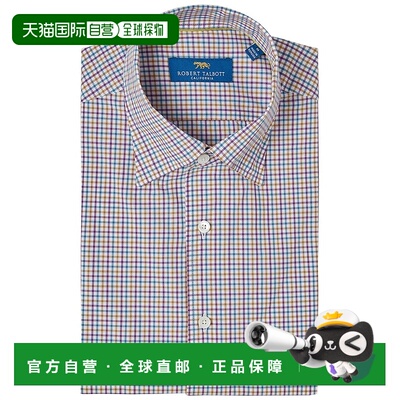 自营Robert Talbott  Morgan Multi Check Shirt - purple 美国奥