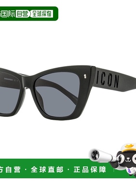 自营 Dsquared2女式图标猫眼太阳镜图标0006/s 807IR黑色53mm-807