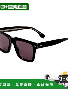 自营 Hugo Boss男士53毫米黑色太阳镜-黑色 美国奥莱直发
