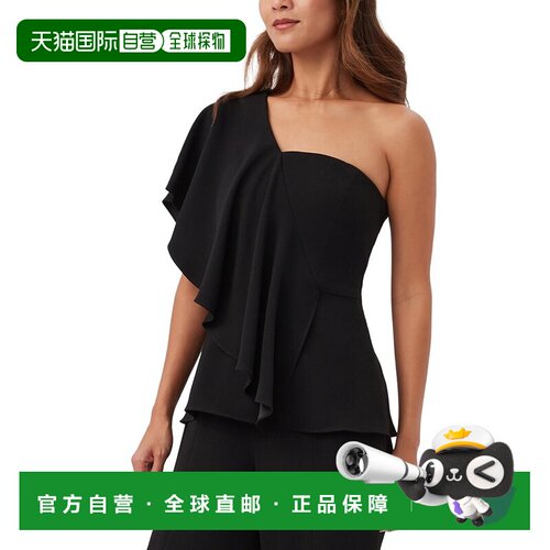 自营Trina Turk Glamorous Top - Black 女装上衣美国奥莱直发