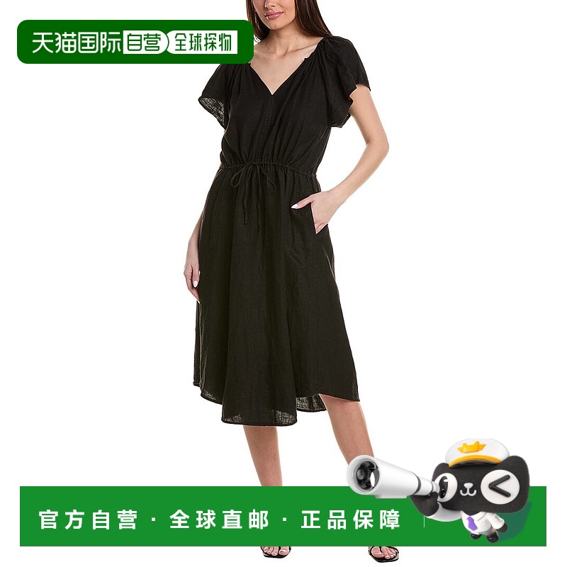自营Velvet by Graham & Spencer Pepper Linen Maxi Dress - bla