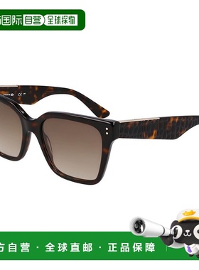 自营Lacoste Acetate Women's Sunglasses - brown 美国奥莱直发