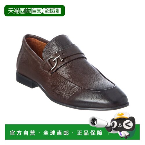 自营Donald Pliner Uday皮革乐福-棕色 单鞋乐福鞋美国直发奥莱