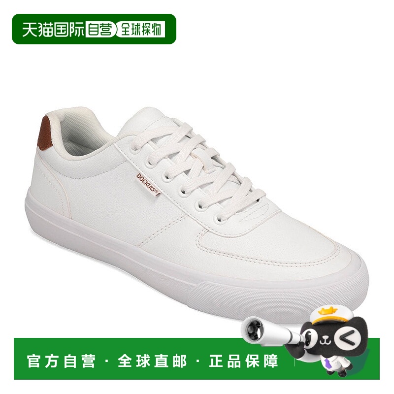 自营Dockers男式McCoy休闲运动鞋-白色/棕褐色 美国奥莱直发
