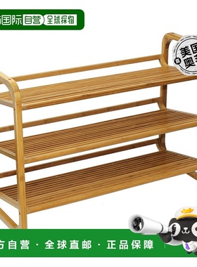 自营Oceanstar 3 层竹鞋架 - 棕色 【美国奥莱】直发