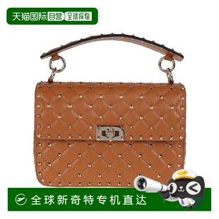 美國奧萊 自營valentinoRockstud Spike皮包 棕色 直發(fā)