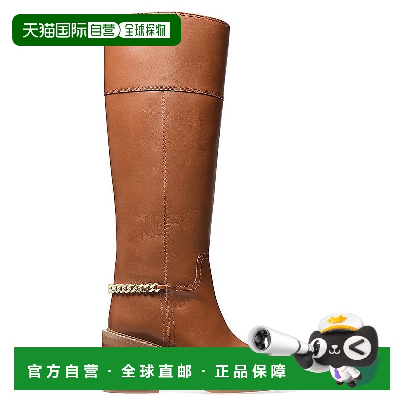 1h可退 【美国直邮】Michael Kors Carlisle 75MM 真皮及膝靴 女