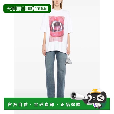 美国直邮ALEXANDER WANG - Unisex Ice Cube Graphic Short Sleev