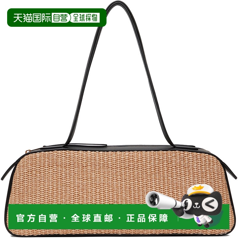 1h可退 香港直邮潮奢 KHAITE 女士 驼色 & 黑色 Simona 单肩包 H2