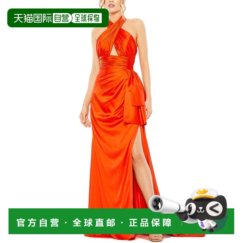 自营 mac duggalMac 单 裙 - 橙色 美国奥莱直发连衣裙长裙礼服