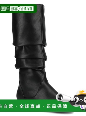 自营Journee Collection Jayne Boots Women's Black Leather Pul
