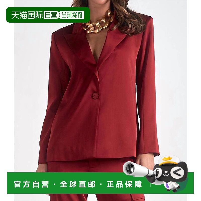自营 elan栗色伤心西装外套 - 栗色 美国奥莱直发