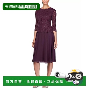 evenings 1h可退 美國直郵 alex 連衣裙 女士