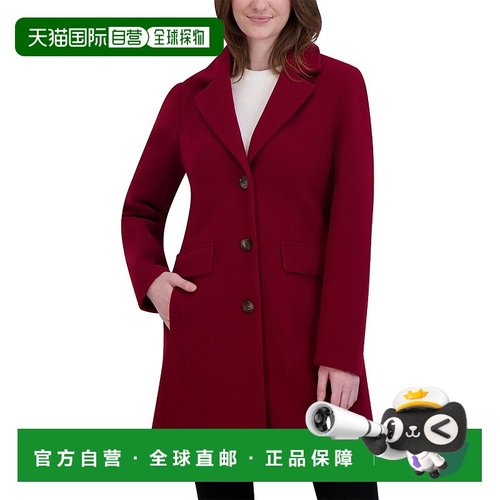 自营Laundry by Shelli Segal Walker Coat - red 美国奥莱直发