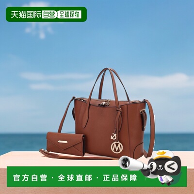 自营 mia k collectionBruna Women's Tote Bag with Wallet Set