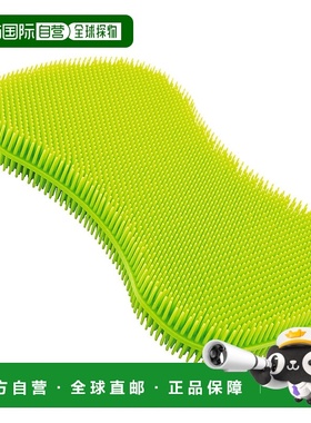 自营 Kuhn Rikon Stay Clean 洗涤海绵，红色 - 绿色 美国奥莱直