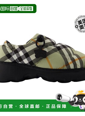 自营Pillow Low Mules - Burberry - 尼龙 - 米色 - 灰色 美国奥
