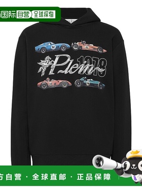 自营 philipp plein连帽衫运动衫BSM-黑色 美国奥莱直发卫衣