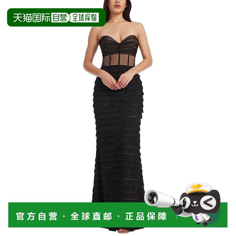 自营Dress The Population Grace Mermaid Gown - black 美国奥莱