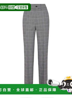 自营philipp pleinLong Straight Trousers Prince of Wales - li