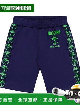 自营 Moschino-Monogram 胶带短裤-HUQ016-LDA40-40016-蓝色海军