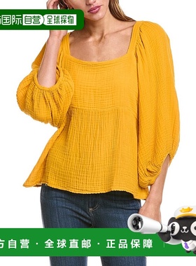 自营Michael Stars Patsy Top - Yellow 女装上衣美国直发奥莱