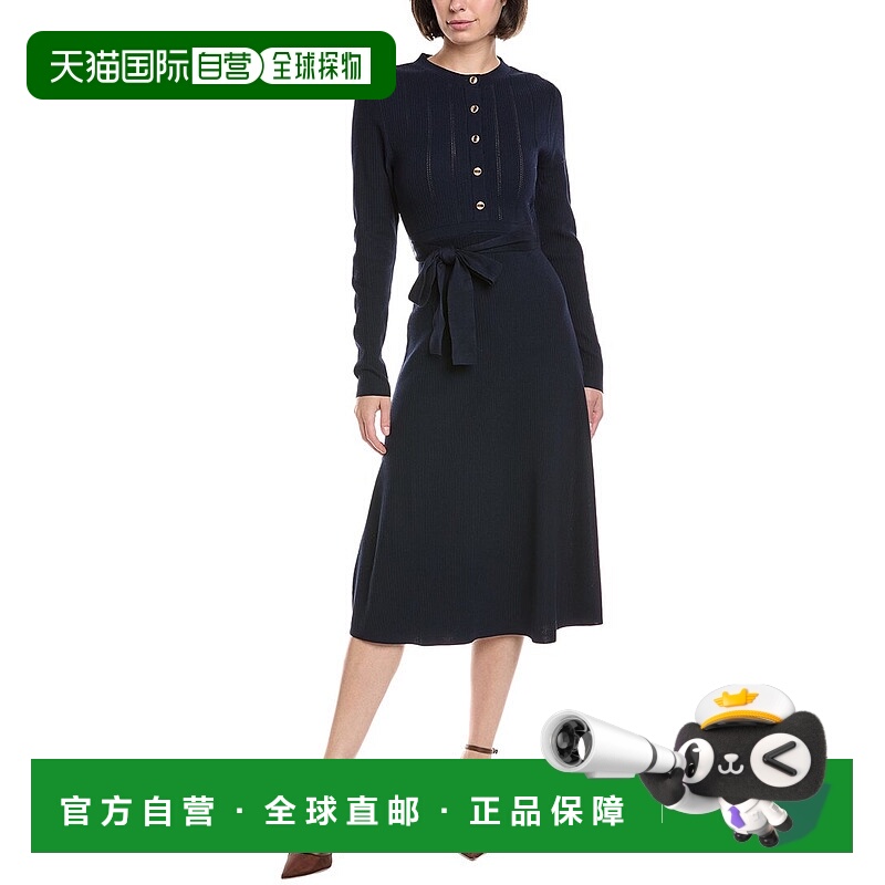 自营Nanette Nanette Lepore Midi连衣裙-Nanette海军蓝 美国奥莱