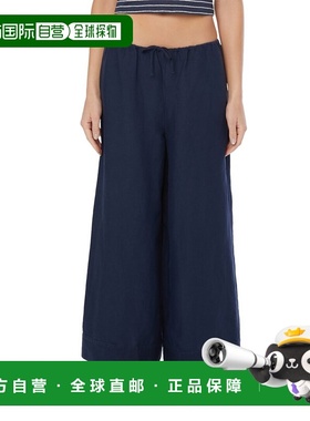 自营Onia womens  Air Linen-Blend Wide Leg Drawstring Pant, X