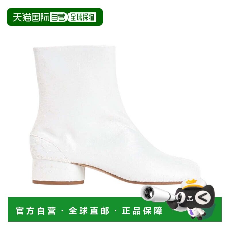 自营maison margielaTabi H30脚踝靴-白色 美国奥莱直发短靴女靴