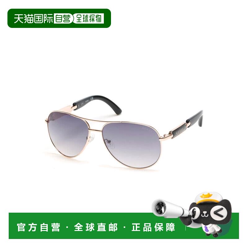 自营guess经典飞行员太阳镜 - 白色/玫瑰金 美国奥莱直发