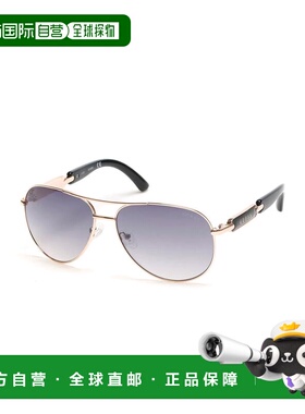 自营guess经典飞行员太阳镜 - 白色/玫瑰金 美国奥莱直发