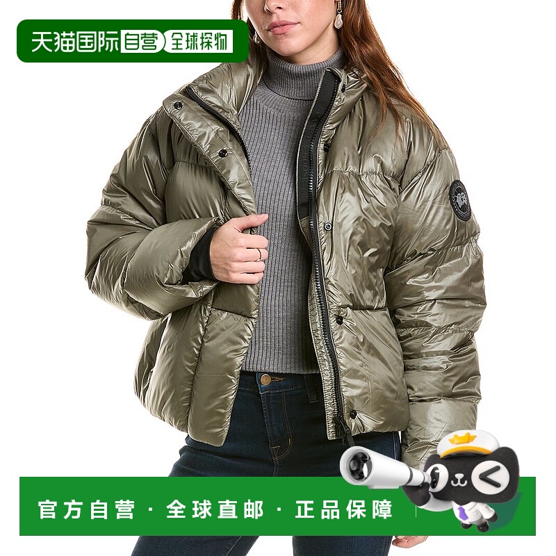 自营canada goose加拿大鹅柏大衣-灰色 美国奥莱直发
