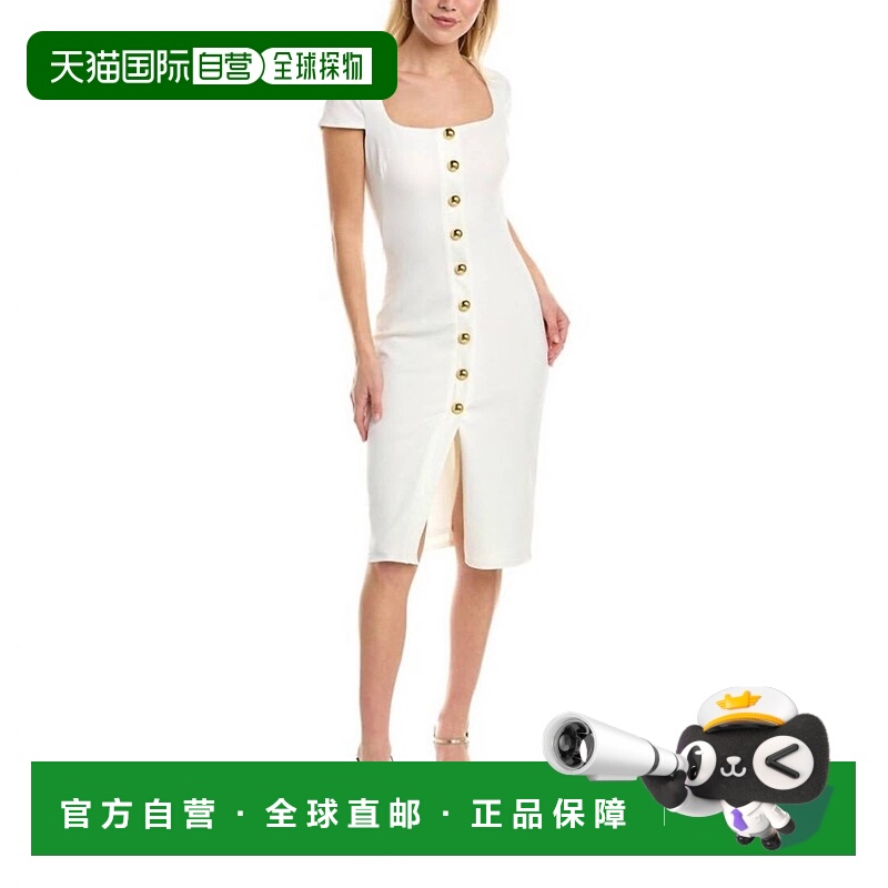 自营black haloAkira Pearl Sheath Dress In White - white 美国