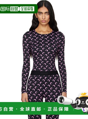 1h可退 香港直邮潮奢 Marine Serre 女士 黑色 Recycled Moon Jer