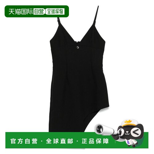 自营coperniBlack Dress with Asymmetrical Hem - black 美国奥