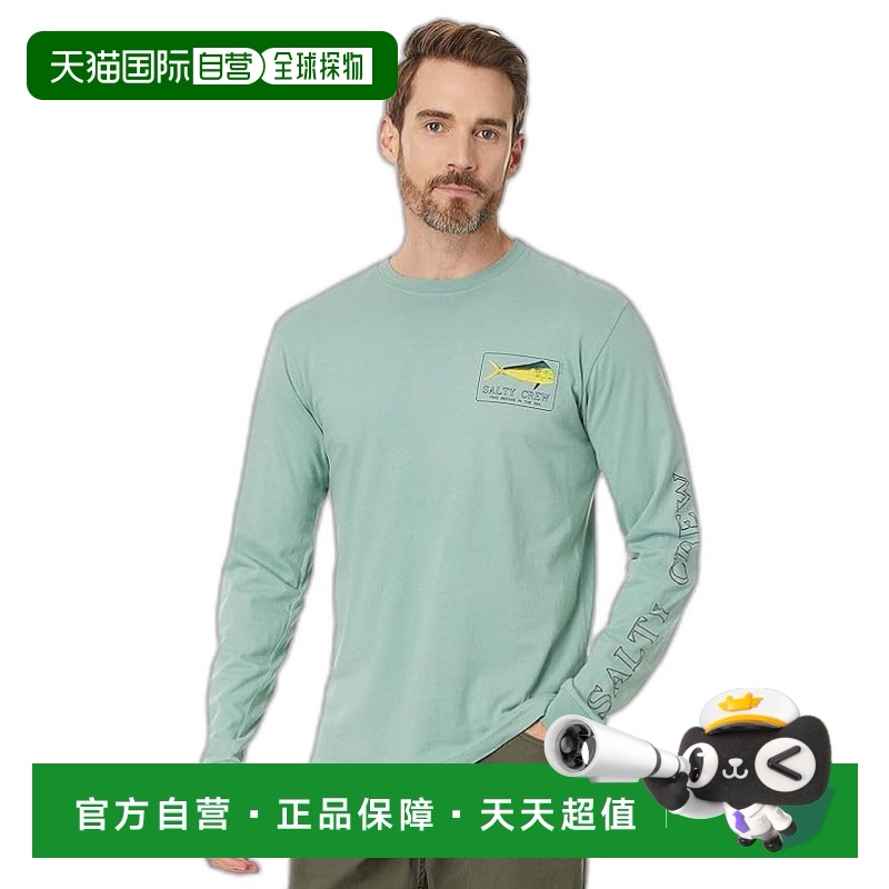 1h可退 香港直邮潮奢 Salty Crew 男士 Mahi Premium 金色长袖T恤
