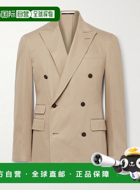 1h可退 香港直邮潮奢 Dunhill 登喜路 男士 Cavendish 双排扣棉质