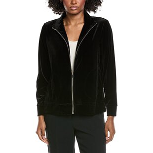 Mock 美国奥莱 自营Jones York Jacket black Velour New Neck